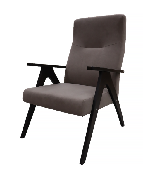 Кресло "ОСКАР" (каркас Орех, ткань Твист 5, коричневый)