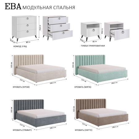 Ева Антресоль 3дв/117.01/Белое дерево/Белый матовый