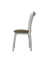 Стул Виктория-М белый патина/серебро