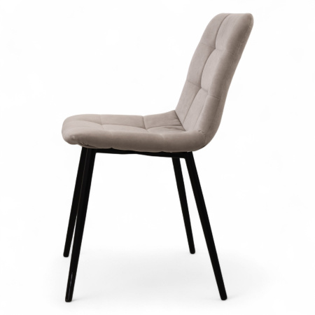 Стул Селеста Велюр Бежевый/ Черный 