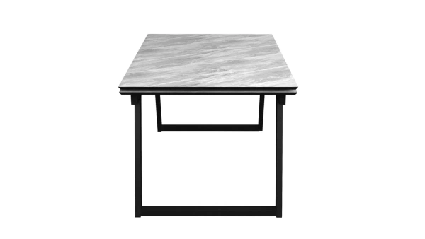 Стол Луис,1400(2000)*900, МДФ/Пластик Найт Стоун/Черный,опора Z 960-2(черный) Стол Луис,1400(2000)*900, МДФ/Пластик Найт Стоун/Черный,опора Z 960-2(черный)