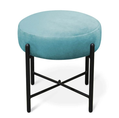 Банкетка Sheffilton SHT- B4 Голубая пастель/Черный муар