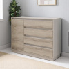 Комод Грас 4ящ, 1 дв. Сосна Лофт, фасады МДФ Ясень