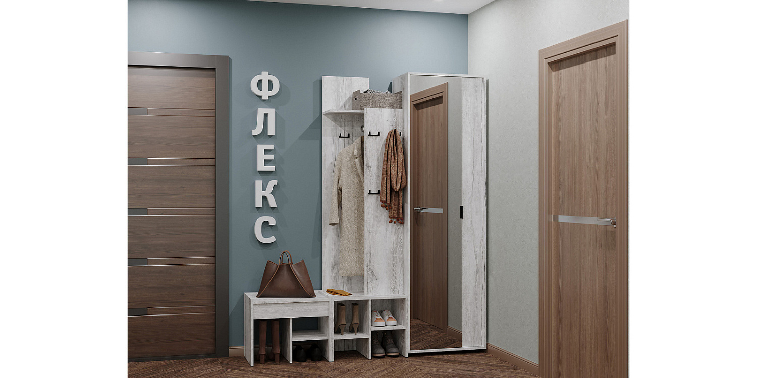 Флекс 76 Вешалка (Дуб шавиниган)