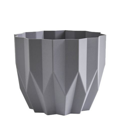 Кашпо "Геометрия" (3л.) Цв. Серый жемчуг (Арт. КШ-4449)