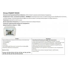 Матрас "РИДЖИТ" Матрас "РИДЖИТ"