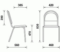 Стул Стандарт/Кожзаменитель Стул Стандарт/Кожзаменитель