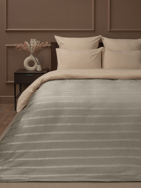 Плед Texrepublic фланель однотон страйп 150*200 94348 Плед Texrepublic фланель однотон страйп 150*200 94348