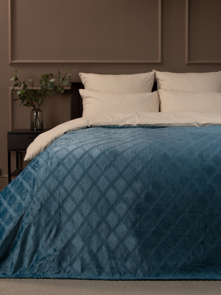 Плед Texrepublic фланель тиснёный 200*220 АРТ.93389 Плед Texrepublic фланель тиснёный 200*220 АРТ.93389