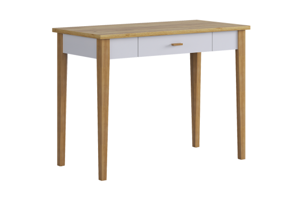 Стол Хюгге, (1000х500х756), (белое дерево/дуб крафт золотой) Стол Хюгге, (1000х500х756), (белое дерево/дуб крафт золотой)